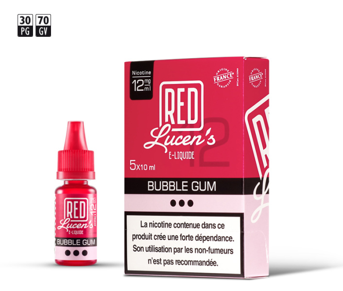 RED Lucen's Bubble Gum (10ml)