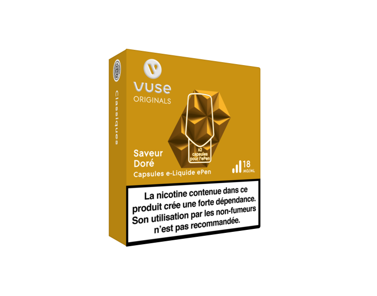 Vuse ePen Capsules epen Saveur Doré (2ml)