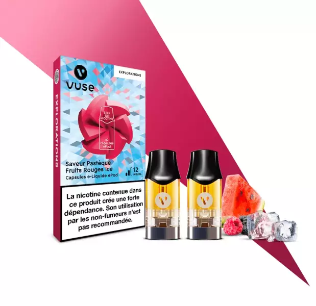 Vuse ePod Capsule e-liquide ePod saveur Pastèque fruit rouges ice (2ml)