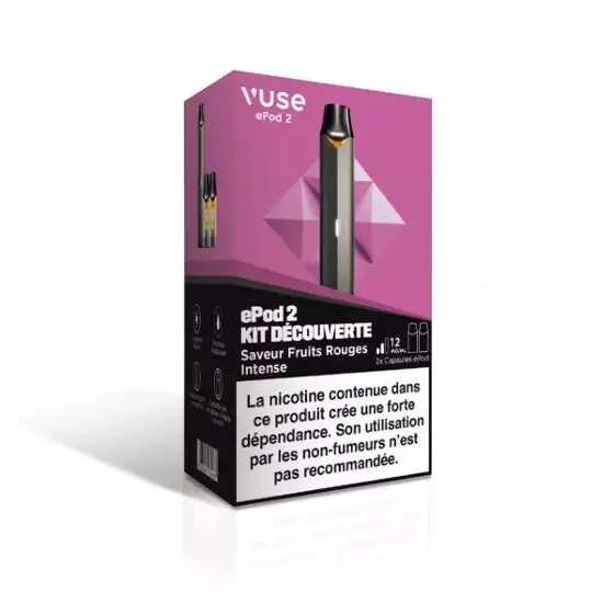 Kit découverte EPOD - Batterie + Fruits Rouges Intense 12mg