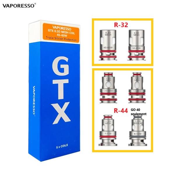 Résistances GTX PM80 - Vaporesso