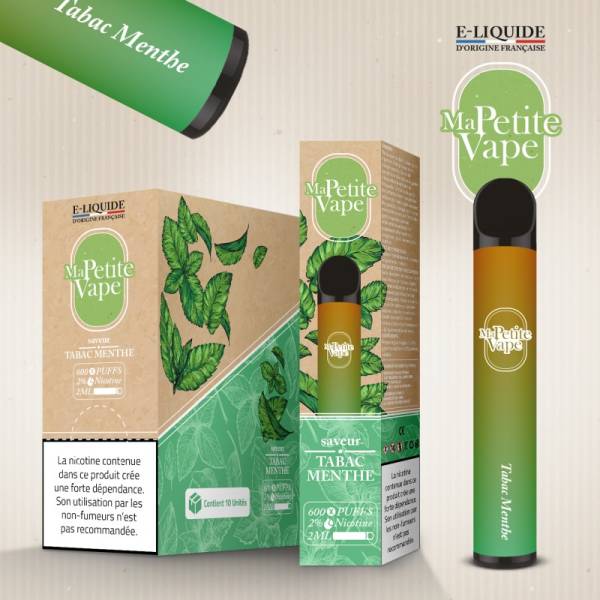 Ma petite vape - Tabac menthe - 600 puff