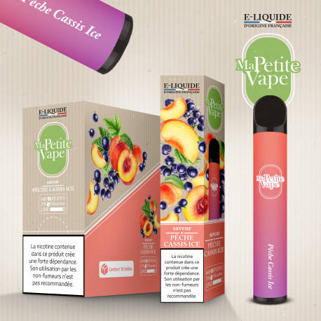 ma petite vape - Pêche Cassis ice - 600 pufff