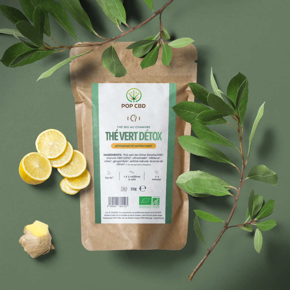 Infusion BIO au Chanvre - THE VERT-DETOX