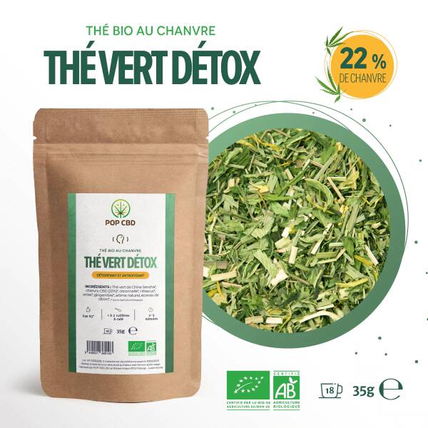 Infusion BIO au Chanvre - THE VERT-DETOX