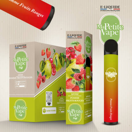 Ma petite vape - Pomme Fruits Rouges - 600 puff