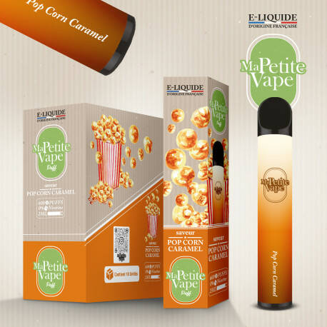 Ma petite vape -  Pop Corn Caramel - 600 puff