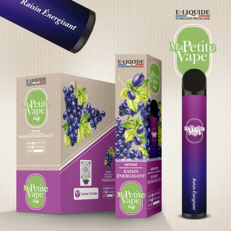 Ma petite vape -  Raisin Energisant - 600 puff