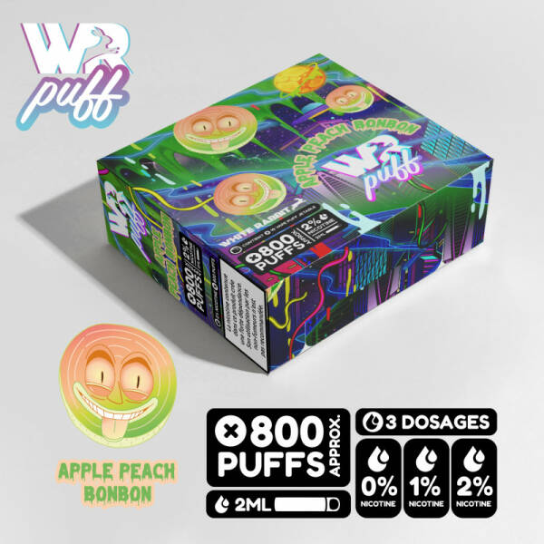 Puff LUMINEUSE 800 Puffs- Apple Peach Bonbon