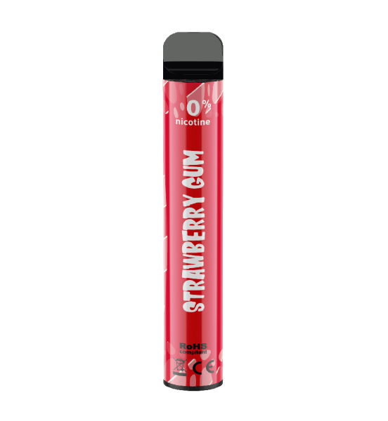 Wpuff 2000 - STRAWBERRY GUM- 0% - vendu par 2 unités