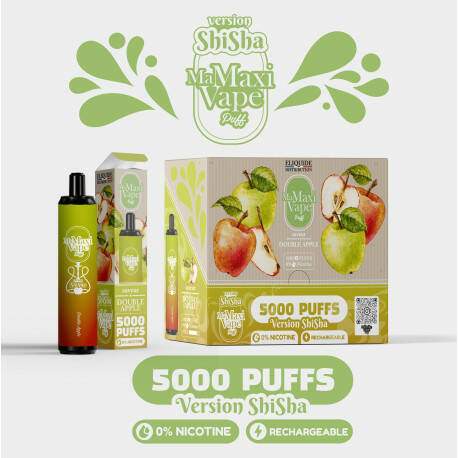 Ma Maxi Vape Double pomme - vendu par 2 unités