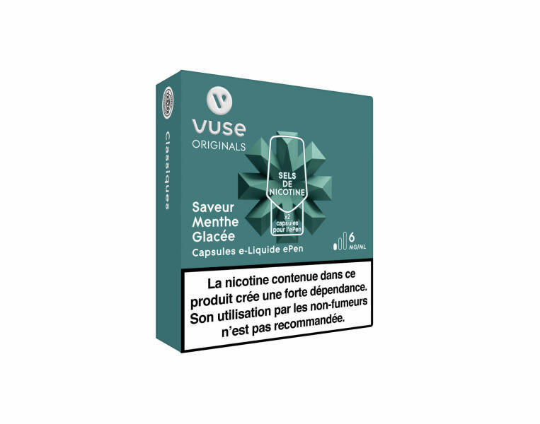 Capsules epen Menthe Glacée Sels de Nicotine