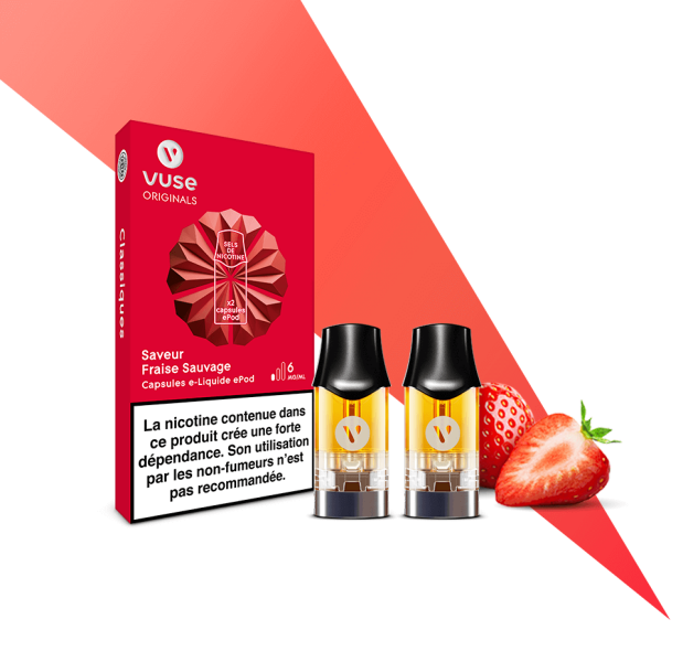 Capsule EPOD -  Fraise Sauvage sel de nicotine