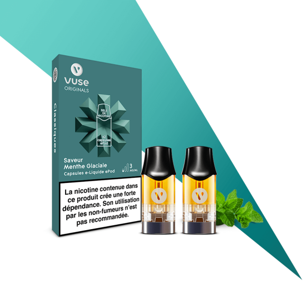 CapsulesEPOD - Menthe Glaciale Sels de Nicotine