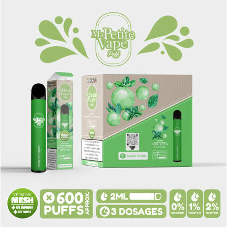 Ma petite vape -  Bubble Gum Mint - 600 puff
