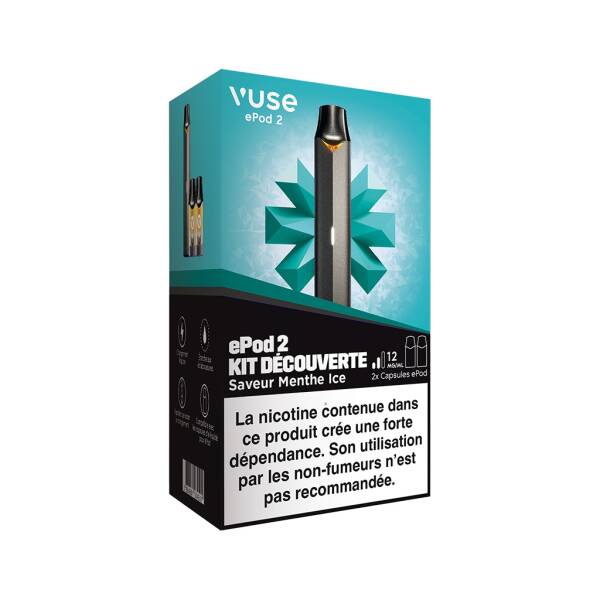 Kit découverte EPOD - Batterie + Menthe ice 12mg